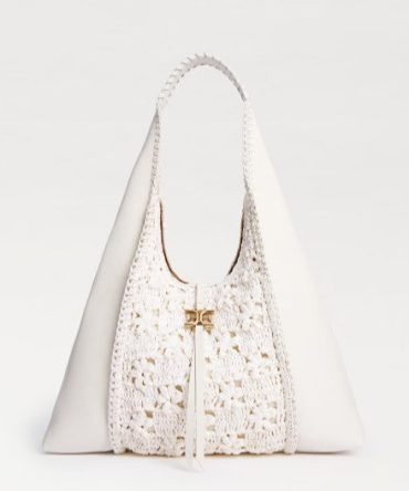 SYLVIA HOBO WITH CROCHET RAFFIA TOTE