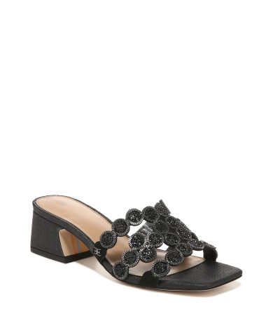 WINTER SLIDE BLOCK HEEL SANDAL