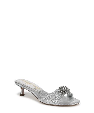CINDIE KITTEN HEEL MULE